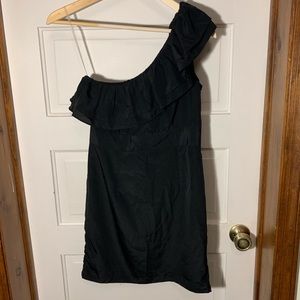 Level Eight One Shoulder Black Dress